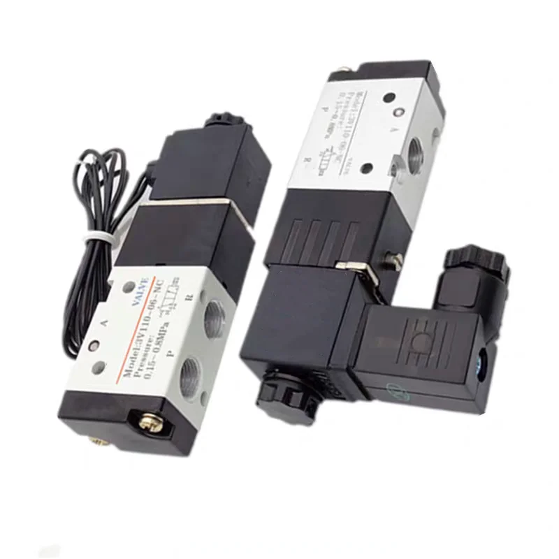 3V110-06 1/8" Solenoid Valve 3/2 Way Pneumatic Air Control Valve Electric Gas Magnetic Valve Alumium Body DC12V 24V AC110V 220V
3V110-06 1/8" Solenoid Valve 3/2 Way Pneumatic Air Control Valve Electric Gas Magnetic Valve Alumium Body DC12V 24V AC110V 220V
