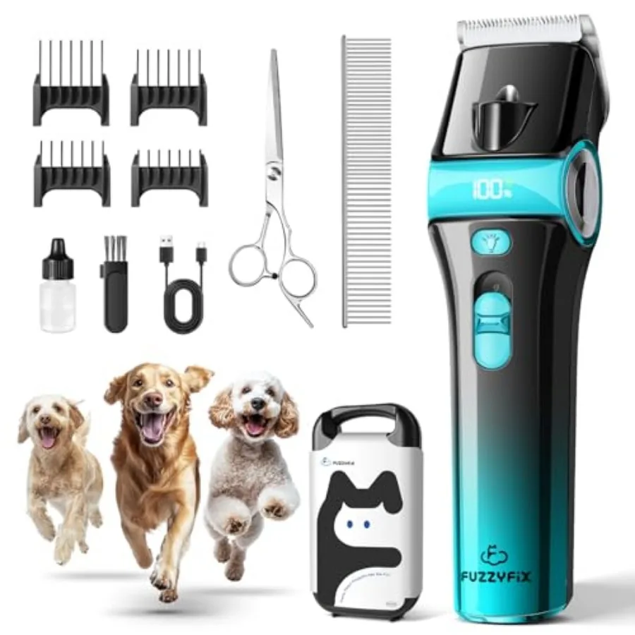 Dog Clippers for Grooming with 5-in-1 Blade, Dog Grooming Kit Cordless Rechargeable Hair Trimmer Detachable Stainless Steel Bla
Dog Clippers for Grooming with 5-in-1 Blade, Dog Grooming Kit Cordless Rechargeable Hair Trimmer Detachable Stainless Steel Bla