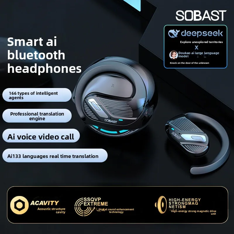Popular ST T26AI 2026 New Mini Coconut Smart Wireless Bluetooth Translating Headset Comfortable No Pain When Wearing
Popular ST T26AI 2026 New Mini Coconut Smart Wireless Bluetooth Translating Headset Comfortable No Pain When Wearing