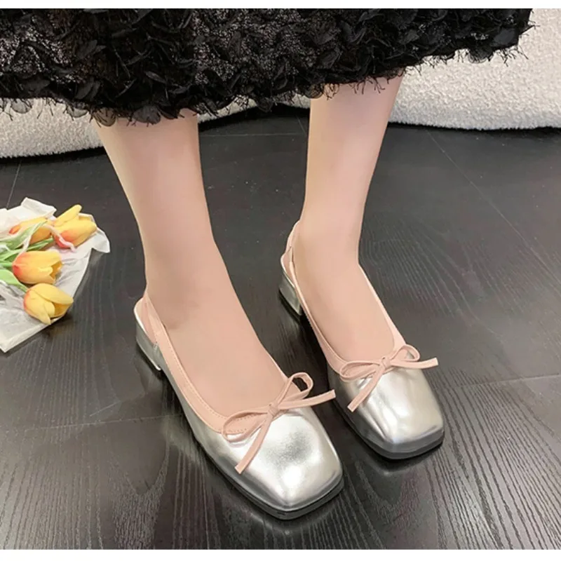 2024 Summer Women's Flats Sliver Boat Shoes Square Toe Slip on Flat Shoes for Woman Ballet Flats Comfortable Bow Women's Sandals
2024 Summer Women's Flats Sliver Boat Shoes Square Toe Slip on Flat Shoes for Woman Ballet Flats Comfortable Bow Women's Sandals