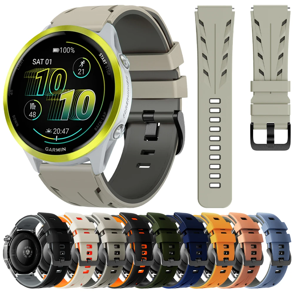 Силиконовый ремешок 22 мм для Garmin Forerunner 265 255M 570 47 мм Vivoactive 4 Venu 4 3 2 Спортивные браслеты Аксессуары для браслетов
Силиконовый ремешок 22 мм для Garmin Forerunner 265 255M 570 47 мм Vivoactive 4 Venu 4 3 2 Спортивные браслеты Аксессуары для браслетов