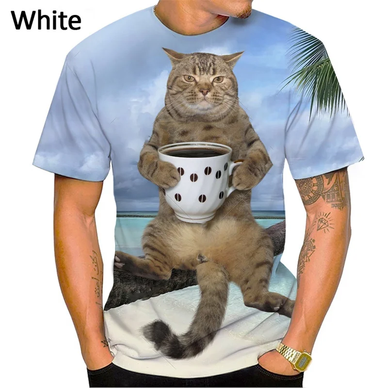 Funny Cat Pattern T Shirt For Men New Creative 3D Printed T-Shirts Summer Fashion Unisex Street Round Neck Short Sleeve Top Tees
Funny Cat Pattern T Shirt For Men New Creative 3D Printed T-Shirts Summer Fashion Unisex Street Round Neck Short Sleeve Top Tees