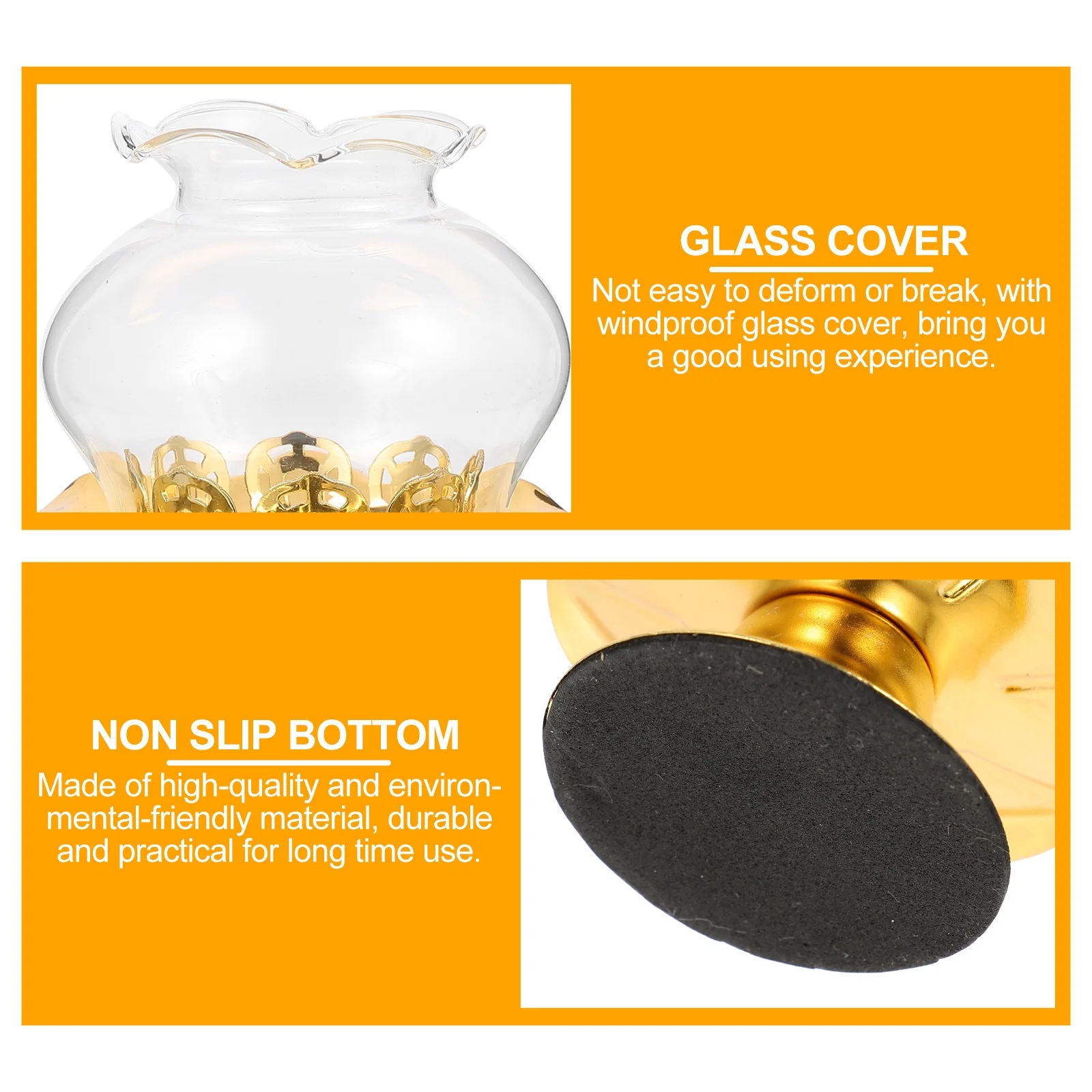 1Pcs Wind-Proof Holder Not Easy to Break Suitable for Theme Restaurant Wind-Proof Holder Zinc Alloy Candlestick
1Pcs Wind-Proof Holder Not Easy to Break Suitable for Theme Restaurant Wind-Proof Holder Zinc Alloy Candlestick