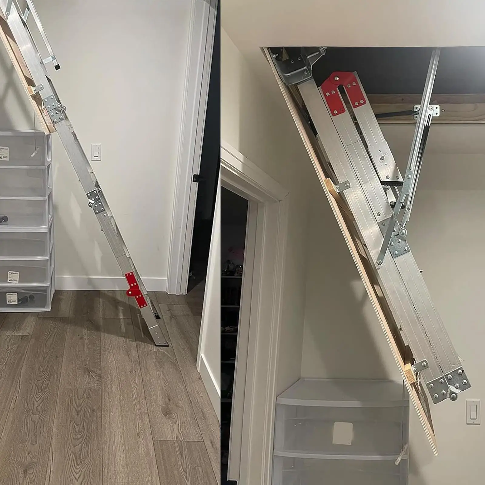 Attic Ladder Hinge Easy Installation Compact Heavy Duty Metal Hardware for Pull Down Stair System Replacement Step Ladder Hinge
Attic Ladder Hinge Easy Installation Compact Heavy Duty Metal Hardware for Pull Down Stair System Replacement Step Ladder Hinge