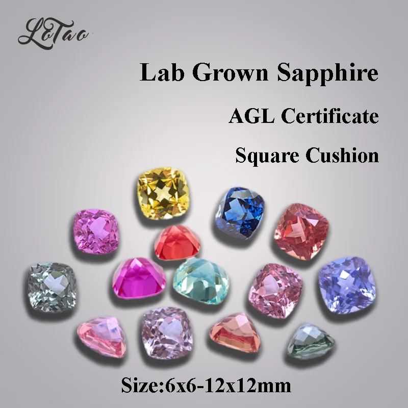 Lab Grown Sapphire Multiple Colour Square Cushion VVS1 Charms Beads Diy Jewelry Making Material Selectable AGL Certificate
Lab Grown Sapphire Multiple Colour Square Cushion VVS1 Charms Beads Diy Jewelry Making Material Selectable AGL Certificate