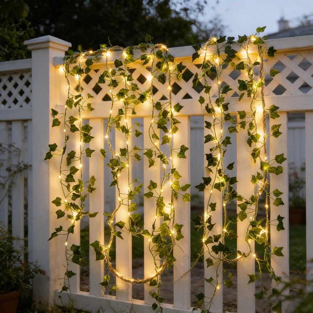 Flower Green Leaf String Lights Artificial Vine Fairy Lights Battery Powered Christmas Tree Garland Light for Wedding Home Decor
Flower Green Leaf String Lights Artificial Vine Fairy Lights Battery Powered Christmas Tree Garland Light for Wedding Home Decor