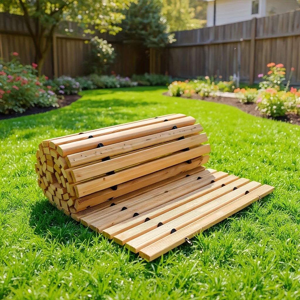 PIYPIY 6/8/10/12FT Wooden Garden Walkways - Sturdy Pine Outdoor Path for Patios, Beaches, And Wedding Events, Collapsible Non-Slip Design - Weatherproof Decorative Boardwalk
PIYPIY 6/8/10/12FT Wooden Garden Walkways - Sturdy Pine Outdoor Path for Patios, Beaches, And Wedding Events, Collapsible Non-Slip Design - Weatherproof Decorative Boardwalk