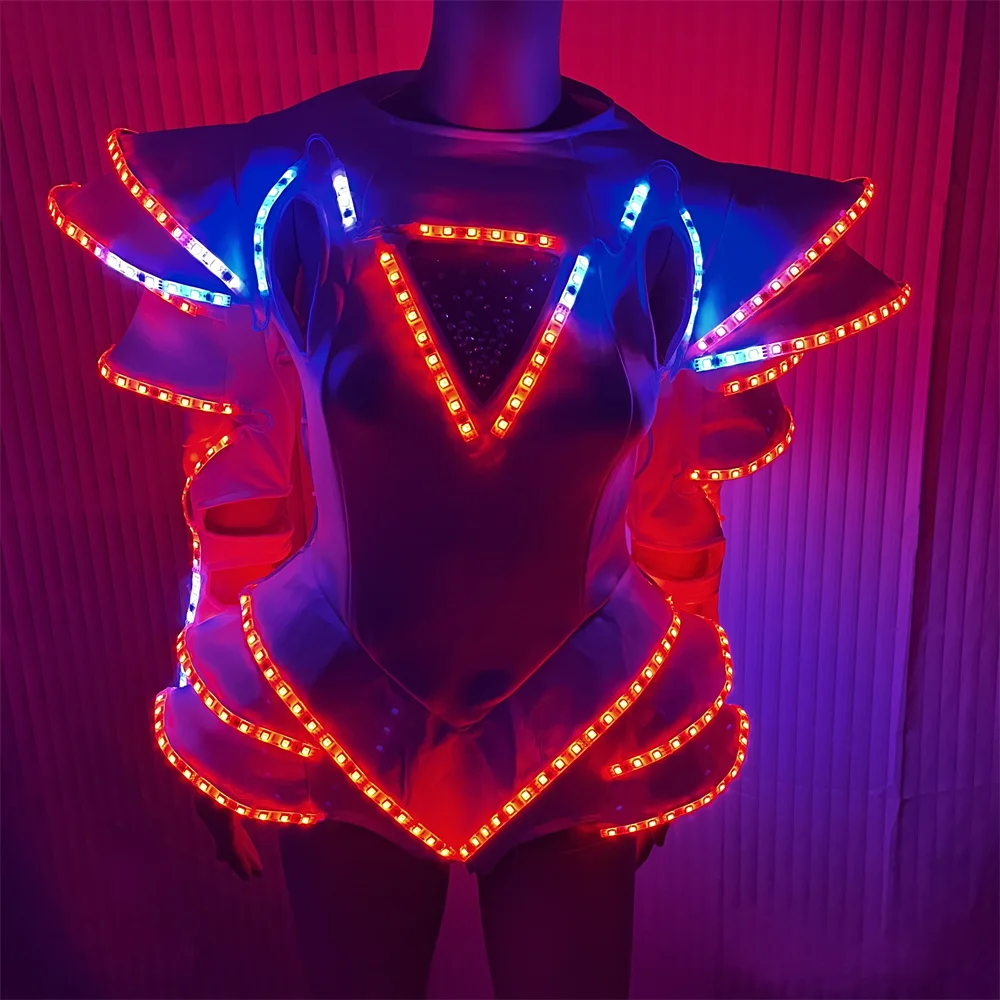 New Design RGB Led Girl Women Clothes Skirt Performance Costumes DJ Bar Nightclub Show Lighting Dresses For Ball
New Design RGB Led Girl Women Clothes Skirt Performance Costumes DJ Bar Nightclub Show Lighting Dresses For Ball