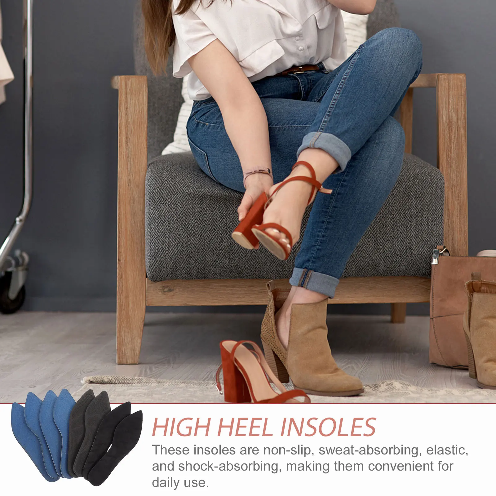 4 Pairs High Heel Shock Absorbing Insole Pads Elastic Foam Boot Insoles for Men Cushions Inserts Women
4 Pairs High Heel Shock Absorbing Insole Pads Elastic Foam Boot Insoles for Men Cushions Inserts Women