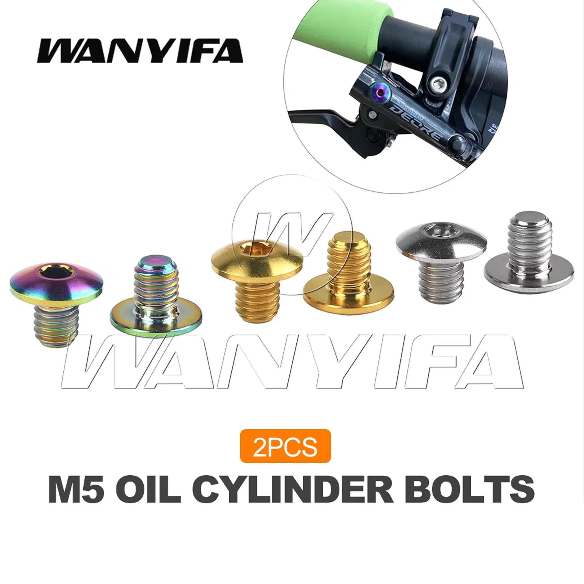 Wanyifa 2pcs Oil Cylinder Lid Bolts for Bike Brake Lever Titanium Disc Fixed Screw Bicycle Hydraulic Brake Bolt
Wanyifa 2pcs Oil Cylinder Lid Bolts for Bike Brake Lever Titanium Disc Fixed Screw Bicycle Hydraulic Brake Bolt