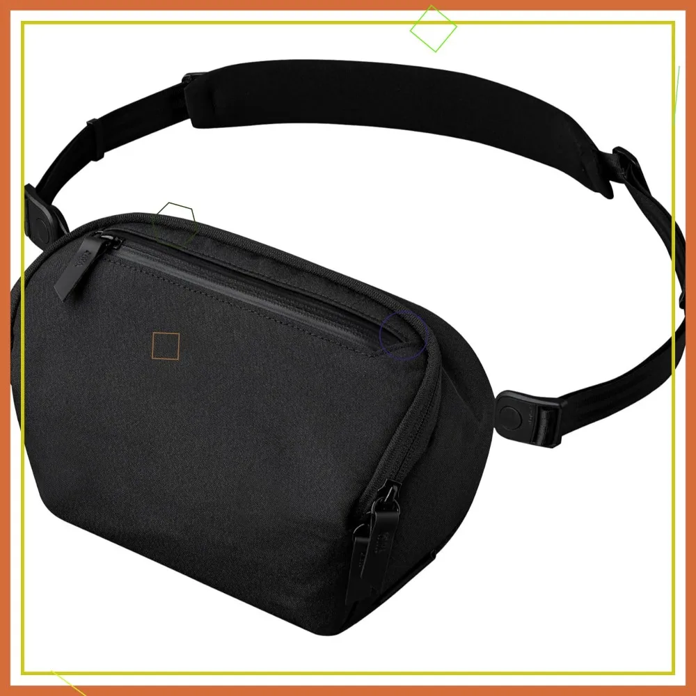 2L EDC Sling Bag, Fits E-Readers & Large Smartphone, Men's Crossbody Travel Bag, Weatherproof Black
2L EDC Sling Bag, Fits E-Readers & Large Smartphone, Men's Crossbody Travel Bag, Weatherproof Black