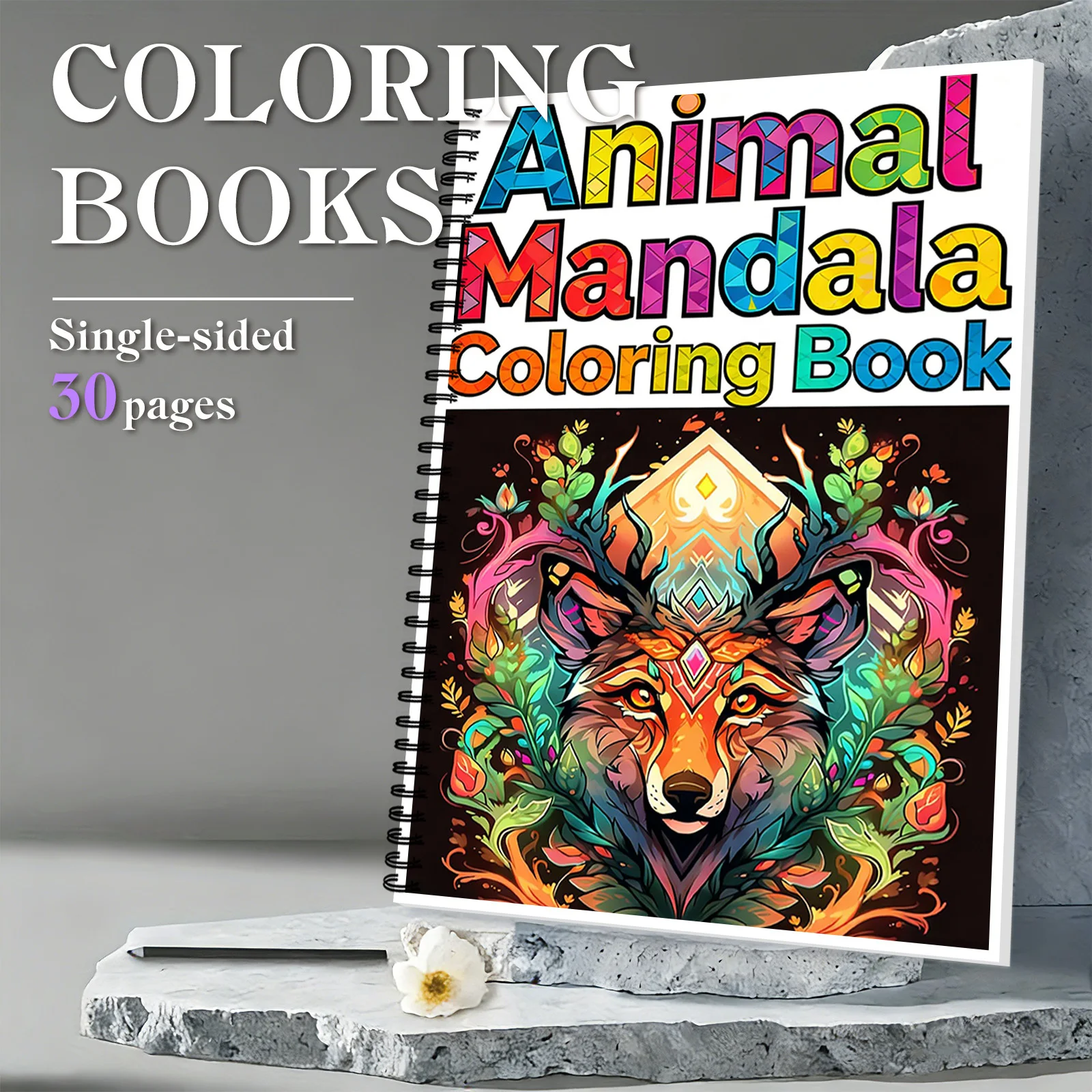 1 шт. книжка-раскраска с изображением мандалы на тему лисы, для личного творческого отдыха, ежедневного размотки
1 шт. книжка-раскраска с изображением мандалы на тему лисы, для личного творческого отдыха, ежедневного размотки