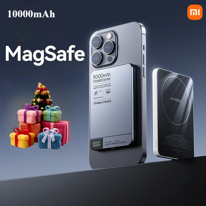 10000mAh Portable Aluminum Alloy Wireless Magnetic Power Bank with Fast Charging and Large Capacity External Battery for iPhone
10000mAh Portable Aluminum Alloy Wireless Magnetic Power Bank with Fast Charging and Large Capacity External Battery for iPhone
