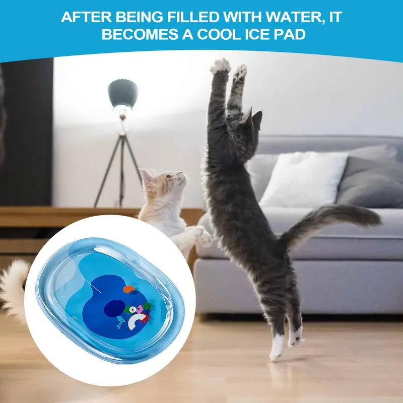 Cat Water Mat Dog Cooling Pad Portable Water Play Pad Toys Sensory Game with Fish for Indoor Outdoor Crate Kennel Bed
Cat Water Mat Dog Cooling Pad Portable Water Play Pad Toys Sensory Game with Fish for Indoor Outdoor Crate Kennel Bed