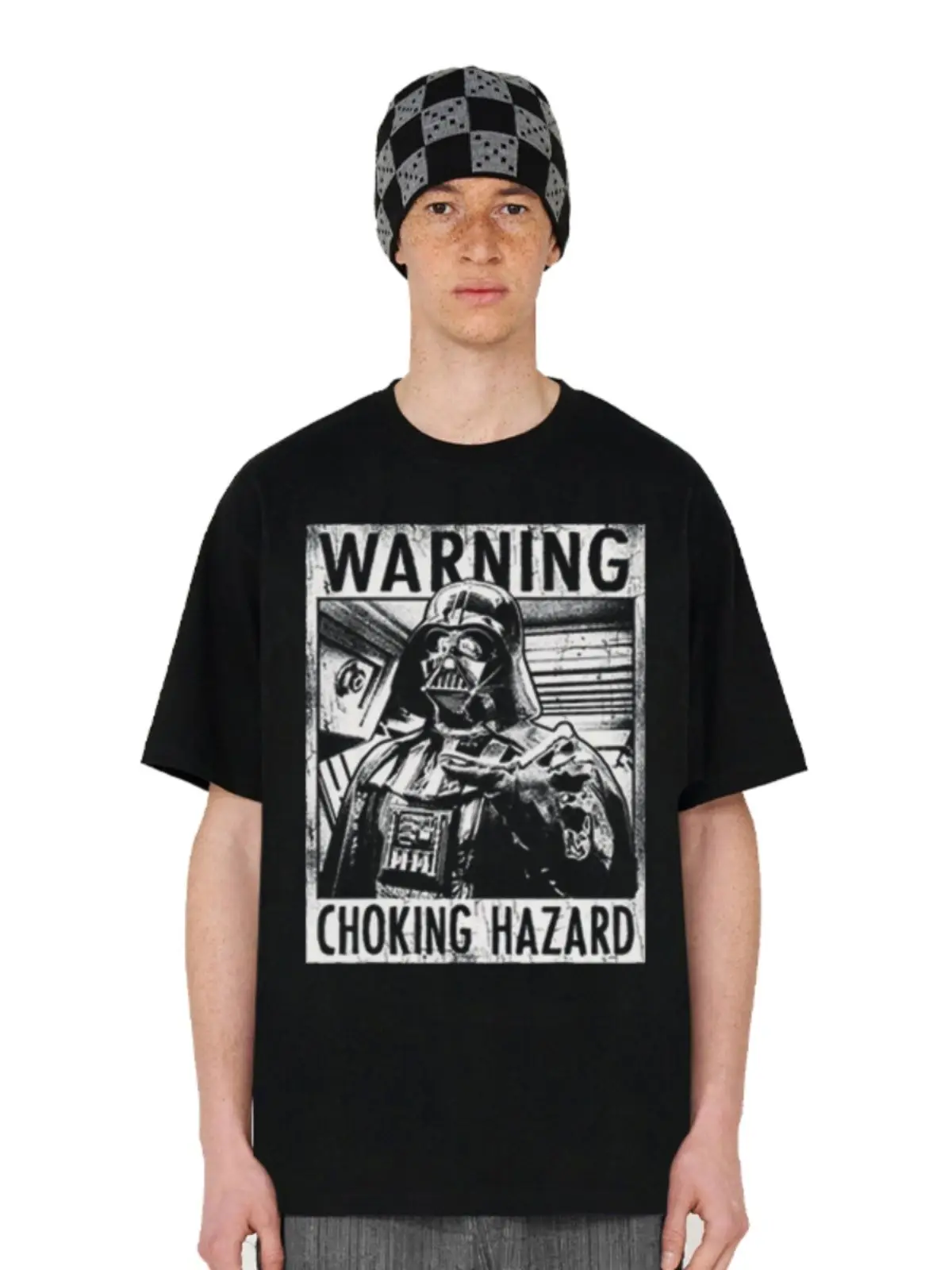 Star Wars Darth Vader Warning Choking Hazard Graphic T Shirt 2025 Summer Men Cotton Short Sleeve Streetwear Vintage Movie Pop
Star Wars Darth Vader Warning Choking Hazard Graphic T Shirt 2025 Summer Men Cotton Short Sleeve Streetwear Vintage Movie Pop