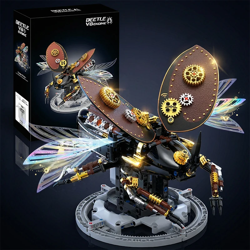 Electric MOC Building Block Beetle Insect Toy Motorized Simulation Mechanical Model Kit DIY Assembly Bricks Gifts for Adult Kids
Electric MOC Building Block Beetle Insect Toy Motorized Simulation Mechanical Model Kit DIY Assembly Bricks Gifts for Adult Kids