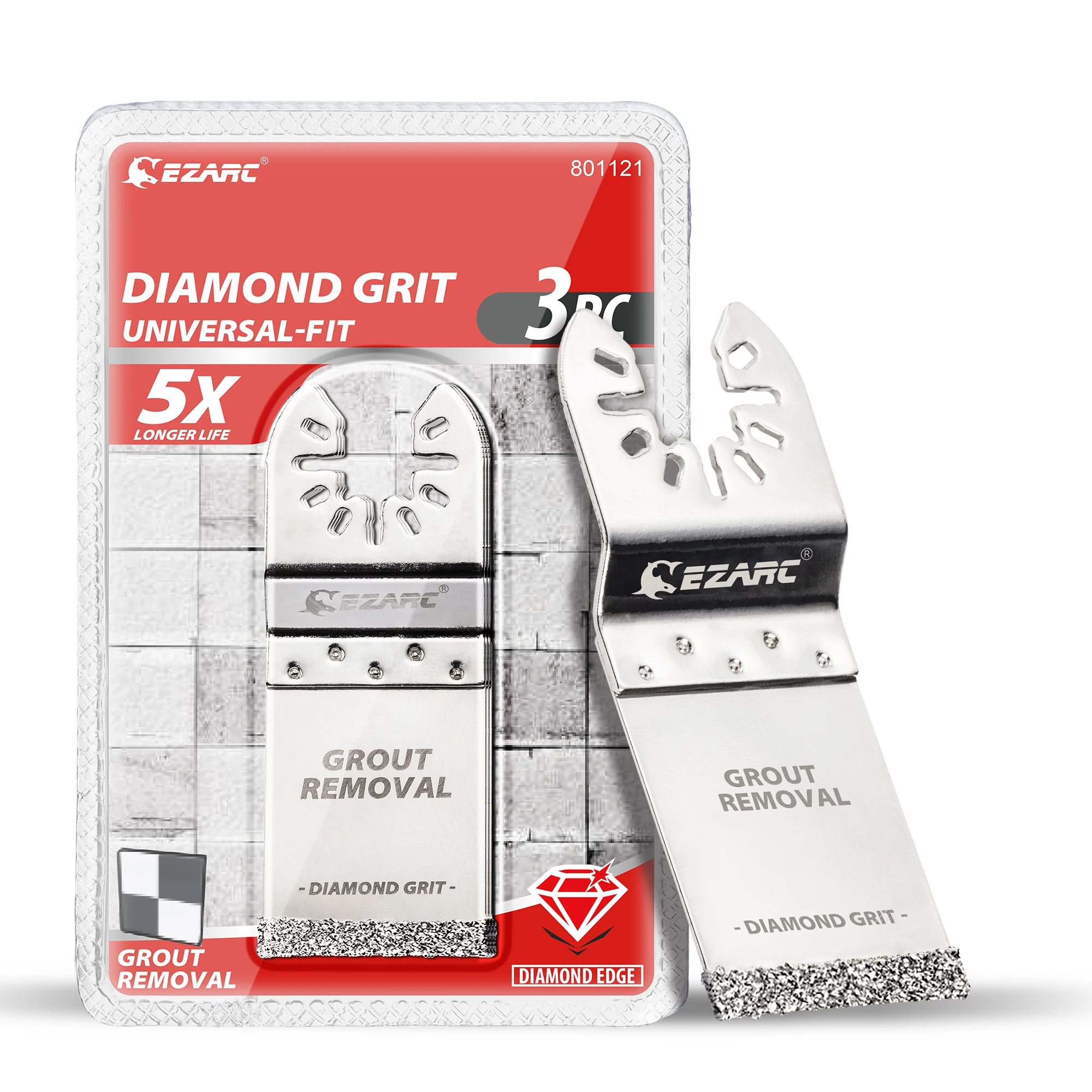 EZARC 3PCS Diamond Oscillating Blade Flush Cutting Oscillating Multi Tool Saw Blades for Grout Removal, Cleaning Mortar DO34F
EZARC 3PCS Diamond Oscillating Blade Flush Cutting Oscillating Multi Tool Saw Blades for Grout Removal, Cleaning Mortar DO34F