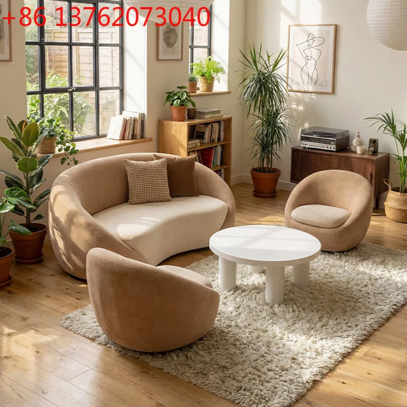 Modern Minimalist Arc Fabric Sofa Nordic Cream Style Comfortable Lounge Office Sofa Business Furniture
Modern Minimalist Arc Fabric Sofa Nordic Cream Style Comfortable Lounge Office Sofa Business Furniture