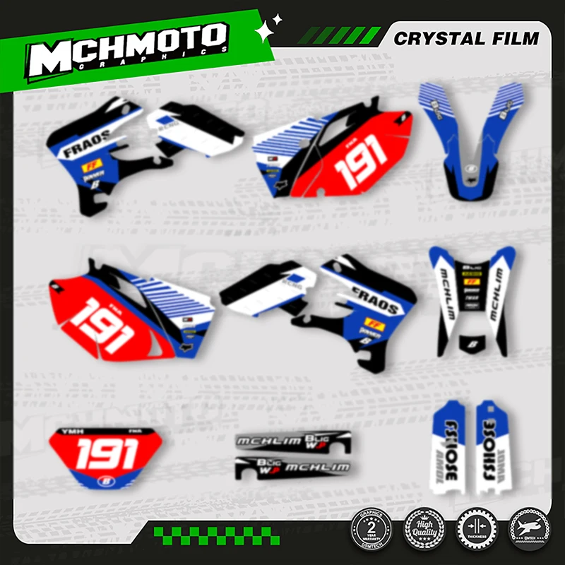 MCHMFG For YAMAHA WR250F WR450F WRF 250 450 2003 2004 2005 2006 Motorcycle Graphics Stickers Number Name Custom
MCHMFG For YAMAHA WR250F WR450F WRF 250 450 2003 2004 2005 2006 Motorcycle Graphics Stickers Number Name Custom