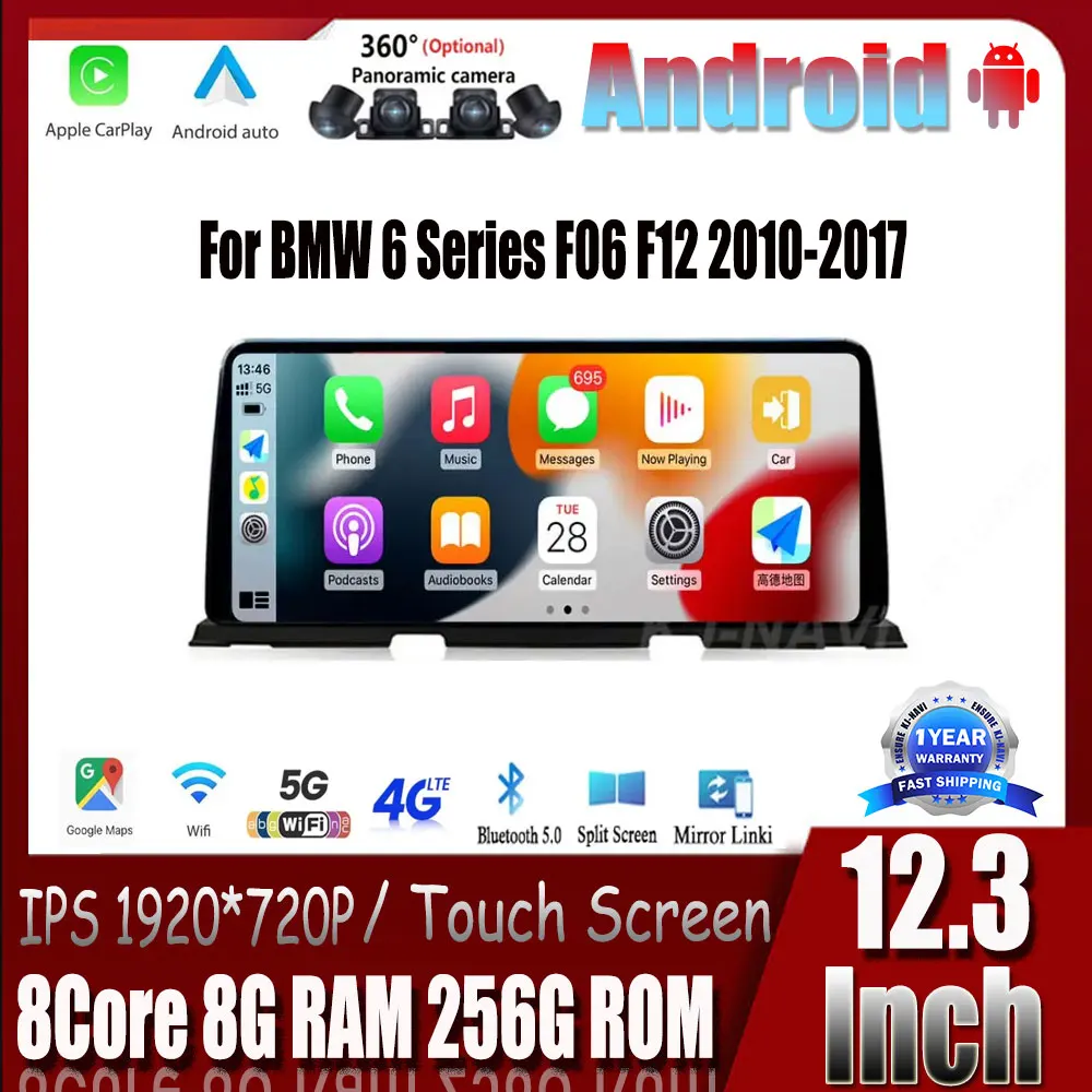 BT 4G Lte Автомобильный мультимедийный плеер Carplay Стерео Радио Android 14.0 Для BMW 6 серии F06 F12 2010-2017 Автомониторы 12,3 дюйма
BT 4G Lte Автомобильный мультимедийный плеер Carplay Стерео Радио Android 14.0 Для BMW 6 серии F06 F12 2010-2017 Автомониторы 12,3 дюйма