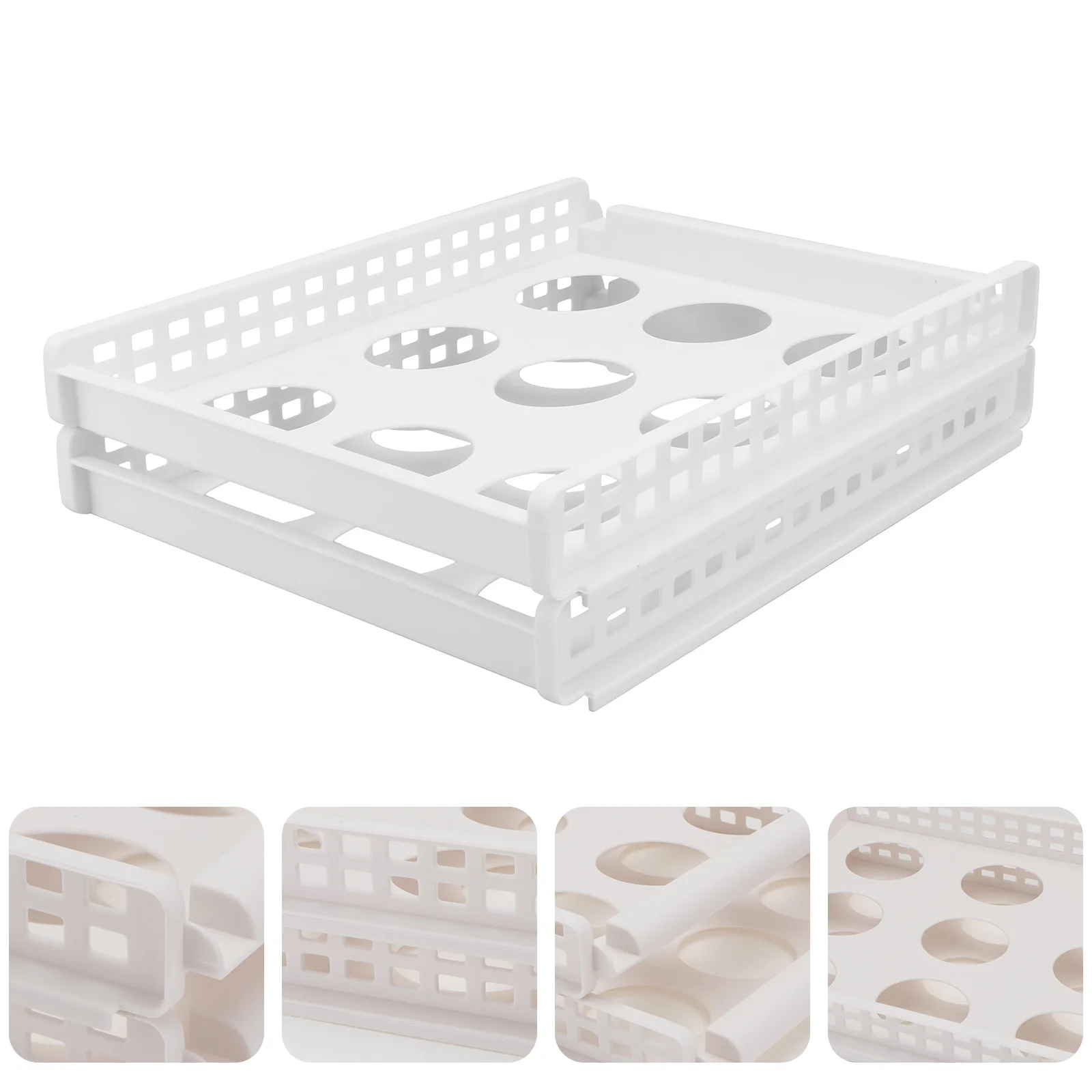2Pcs Plastic Storage Bins Closet ganizer White Cover Shelf Dividers Clothes Rack Stacking Bin Home Wardrobe Solutions
2Pcs Plastic Storage Bins Closet ganizer White Cover Shelf Dividers Clothes Rack Stacking Bin Home Wardrobe Solutions