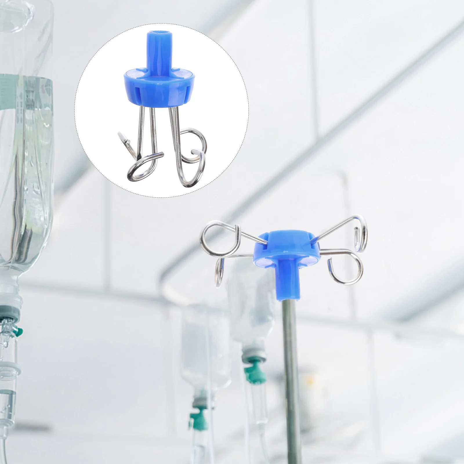 3 Pcs IV Pole Hook Vertical Infusion Rack Hooks Hanging for Stand Stainless Bottle Hangers
3 Pcs IV Pole Hook Vertical Infusion Rack Hooks Hanging for Stand Stainless Bottle Hangers