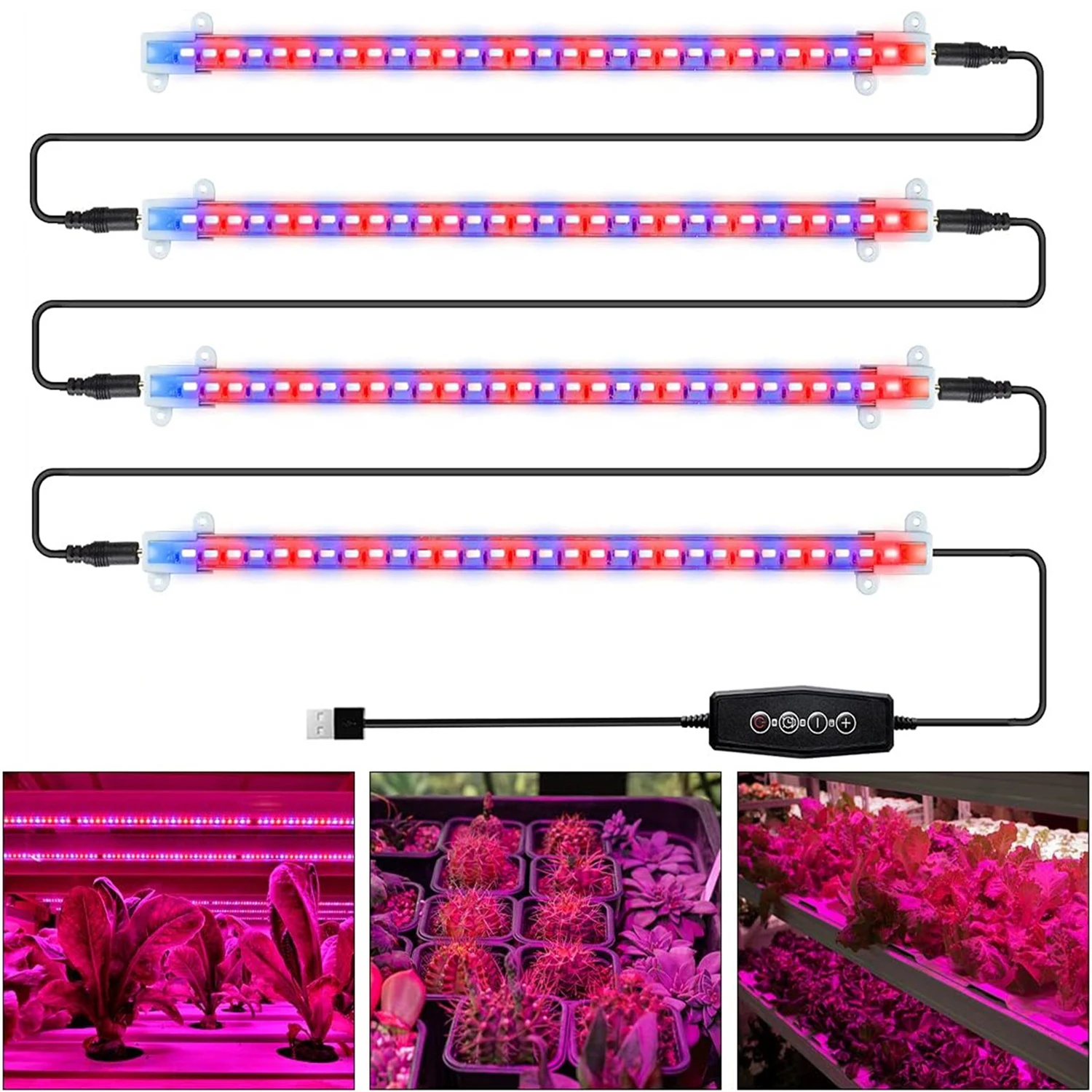 USB 5V Led Grow Plant Light Timed Adjustment 4/8/12Hours Dimmable Full Spectrum Indoor Hydroponics LED Lamp Growth Lighting
USB 5V Led Grow Plant Light Timed Adjustment 4/8/12Hours Dimmable Full Spectrum Indoor Hydroponics LED Lamp Growth Lighting