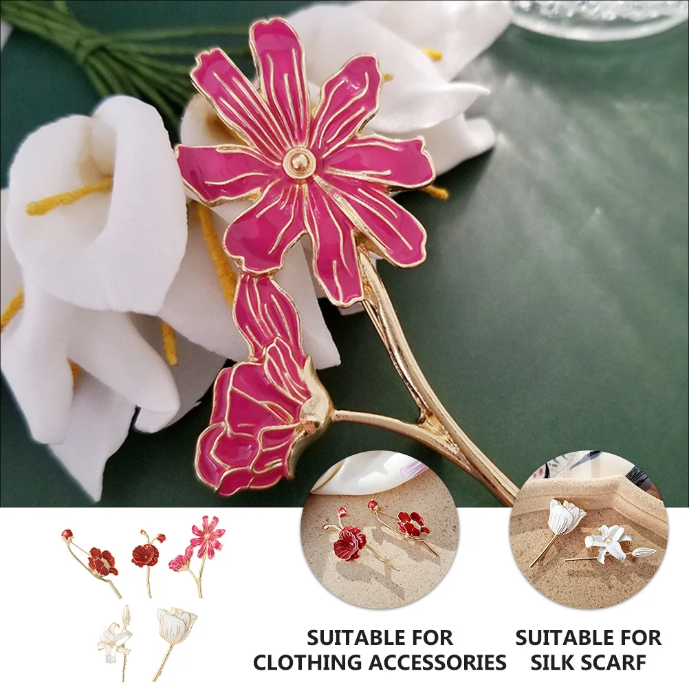 5 Pcs Floral Alloy Brooch Stylish Fixing Accessories for Scarves Clothes Bags Hats Decor Lightweight Portable Gift
5 Pcs Floral Alloy Brooch Stylish Fixing Accessories for Scarves Clothes Bags Hats Decor Lightweight Portable Gift