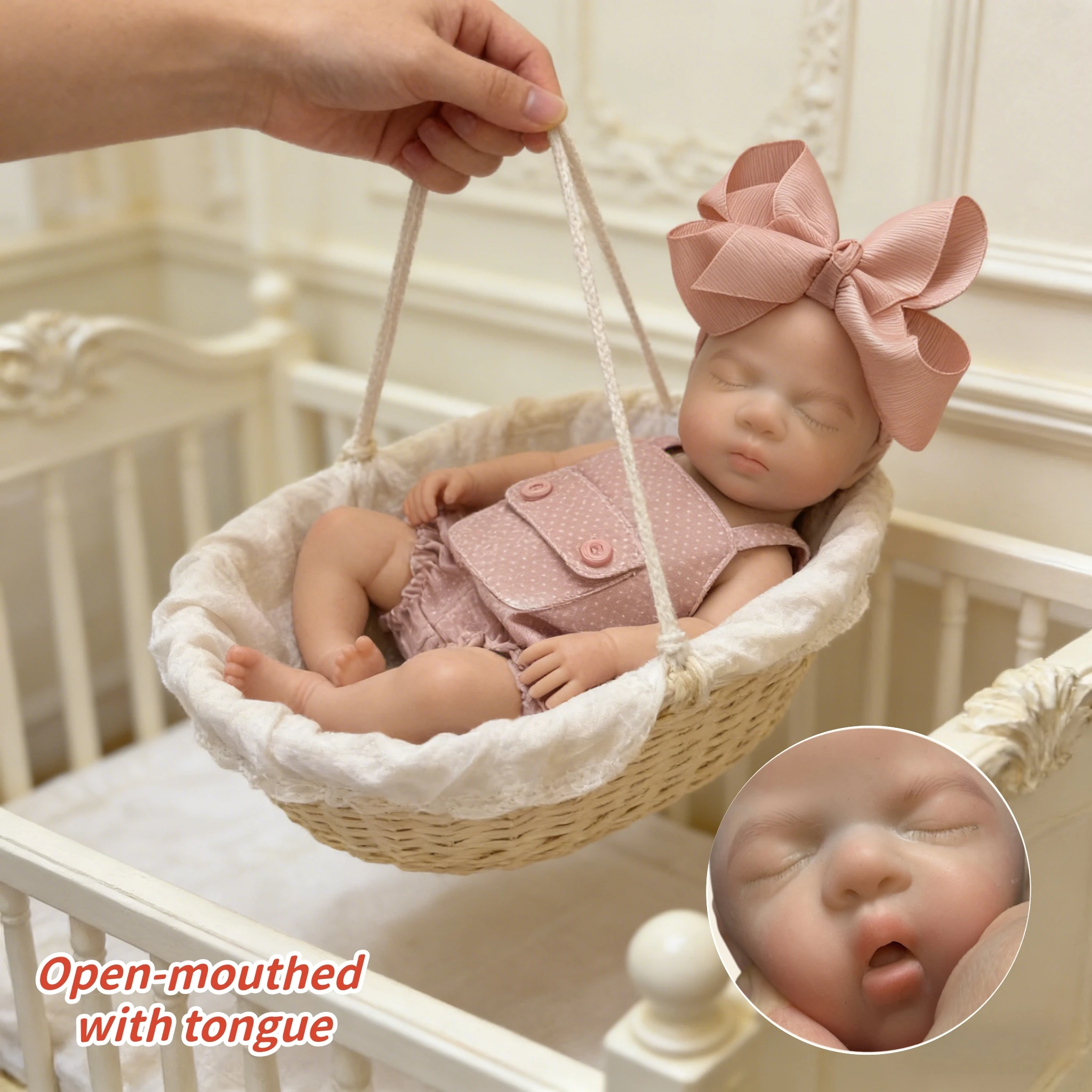 13-дюймовый полностью силиконовый реборн для маленьких девочек с видимыми нарисованными деталями, имитация открытого рта ручной работы, подарок на день рождения/праздник для новорожденных
13-дюймовый полностью силиконовый реборн для маленьких девочек с видимыми нарисованными деталями, имитация открытого рта ручной работы, подарок на день рождения/праздник для новорожденных