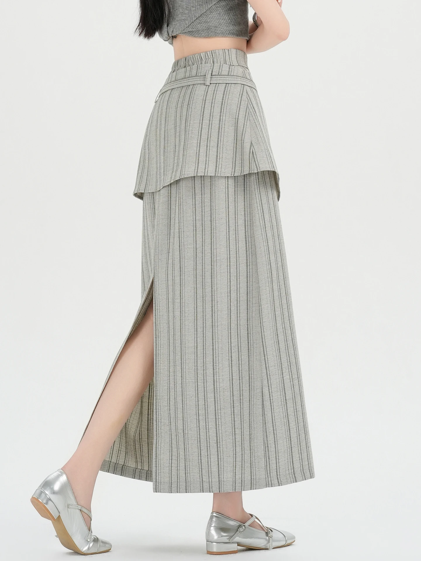 Summer New Women's High Waist A-Line Stripe Skirt Suit Straight Tube Long Skirt Back Split Old Money Style Commute OL Fashion
Summer New Women's High Waist A-Line Stripe Skirt Suit Straight Tube Long Skirt Back Split Old Money Style Commute OL Fashion