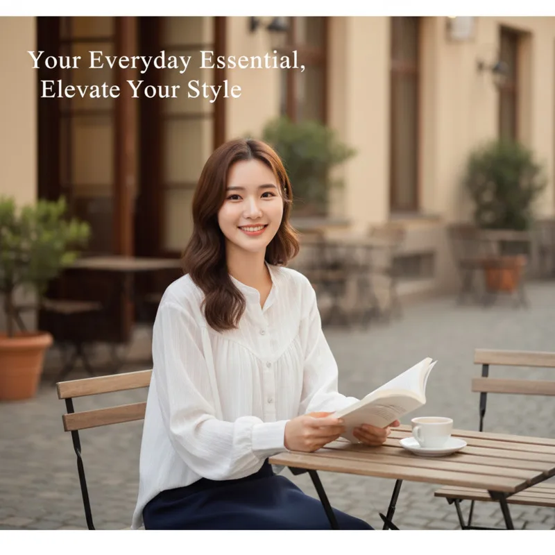 Шикарная женская хлопковая рубашка с длинным рукавом, французский дизайн, блузка с пышными рукавами, универсальный элегантный повседневный топ, новая модная офисная повседневная одежда
Шикарная женская хлопковая рубашка с длинным рукавом, французский дизайн, блузка с пышными рукавами, универсальный элегантный повседневный топ, новая модная офисная повседневная одежда