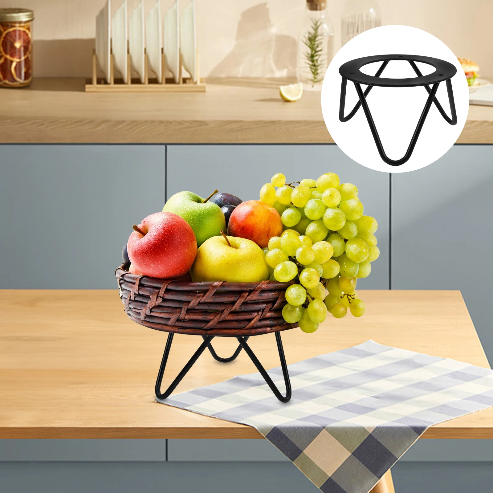 Metal Tray Base Iron Stand Holder Furniture Crafts Versatile Support Fruit Plate Display Snack Basket Iron Display Stands
Metal Tray Base Iron Stand Holder Furniture Crafts Versatile Support Fruit Plate Display Snack Basket Iron Display Stands