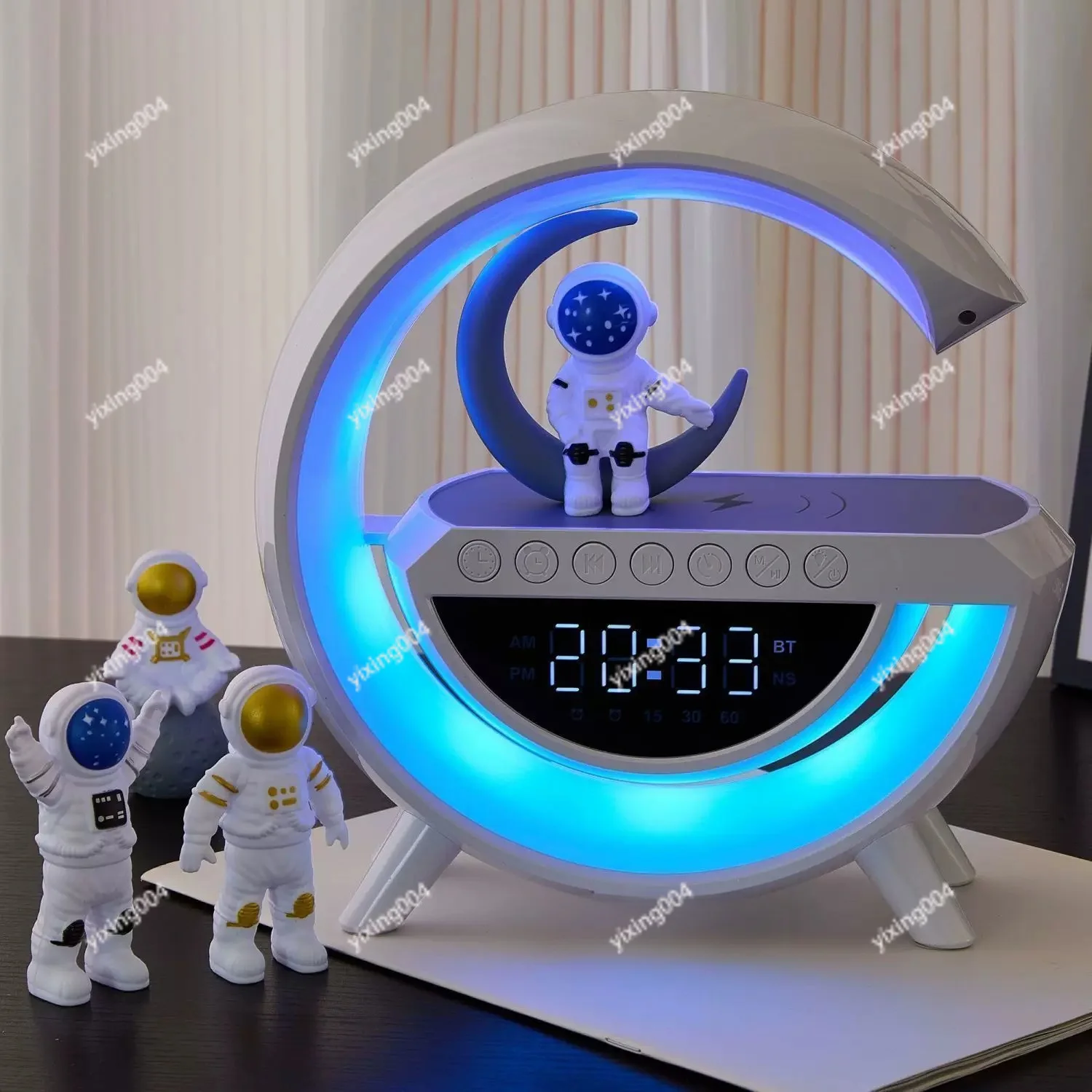 Wireless Charging Bluetooth Speaker Lamp Multifunctional Alarm Clock Ambient Night Light Birthday Gift
Wireless Charging Bluetooth Speaker Lamp Multifunctional Alarm Clock Ambient Night Light Birthday Gift