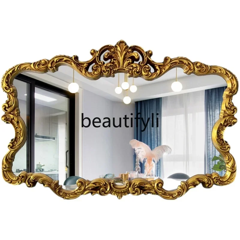 zx1European retro bathroom mirror wall hanging carving, bathroom, light luxury vanity bathroom decorative mirror
zx1European retro bathroom mirror wall hanging carving, bathroom, light luxury vanity bathroom decorative mirror