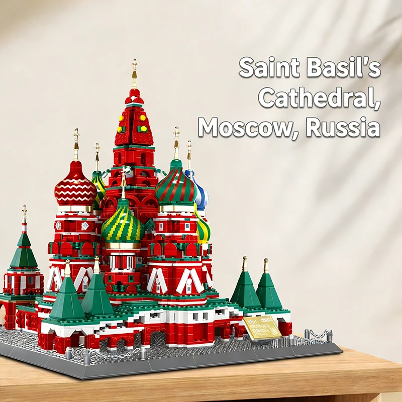 Russian Famous Building DIY Assembly Model St Basil's Cathedral Moscow Architecture Bricks Sets Educational Toys Home Decor Gift
Russian Famous Building DIY Assembly Model St Basil's Cathedral Moscow Architecture Bricks Sets Educational Toys Home Decor Gift