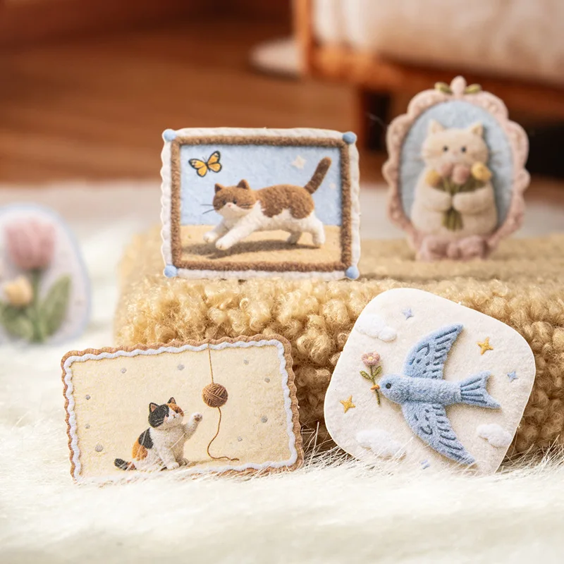 1pack/2pack Yarn Garden Series Faux Fur Sticker Pack 45Pcs 6 Styles Journal Decoration Label Stickers kawaii stickers
1pack/2pack Yarn Garden Series Faux Fur Sticker Pack 45Pcs 6 Styles Journal Decoration Label Stickers kawaii stickers
