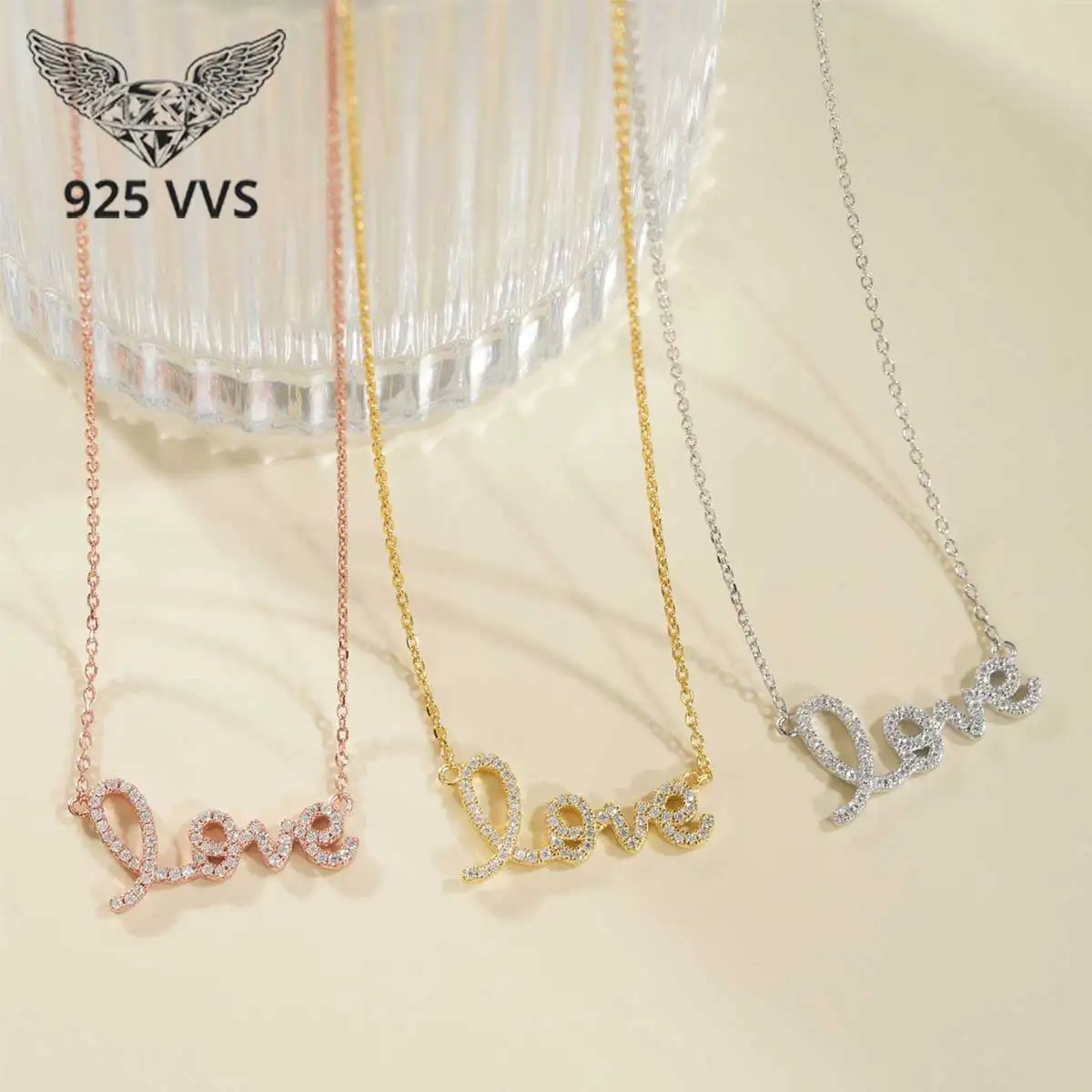 S925 Silver Moissanite Love Pendant Necklace Rose Gold Lock Bone Chain Women High End Minimally Designed Necklace
S925 Silver Moissanite Love Pendant Necklace Rose Gold Lock Bone Chain Women High End Minimally Designed Necklace