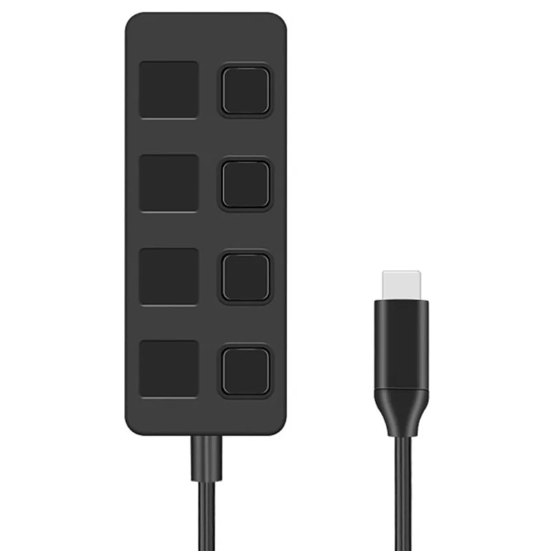 4-портовый кнопочный концентратор USB3.0, USB-разветвитель, 1-4 концентратора, удлинитель Type-C для замены портативного компьютера A
4-портовый кнопочный концентратор USB3.0, USB-разветвитель, 1-4 концентратора, удлинитель Type-C для замены портативного компьютера A