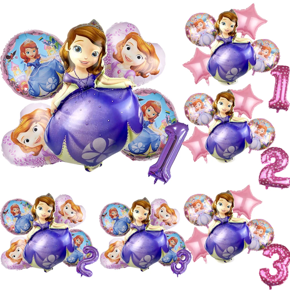 Sophia Inflate 6Pcs Foil Balloon Sets Birthday Party Accessories Decoratation Girls Festivel DIY Event Toy Gifts Party Supplies
Sophia Inflate 6Pcs Foil Balloon Sets Birthday Party Accessories Decoratation Girls Festivel DIY Event Toy Gifts Party Supplies