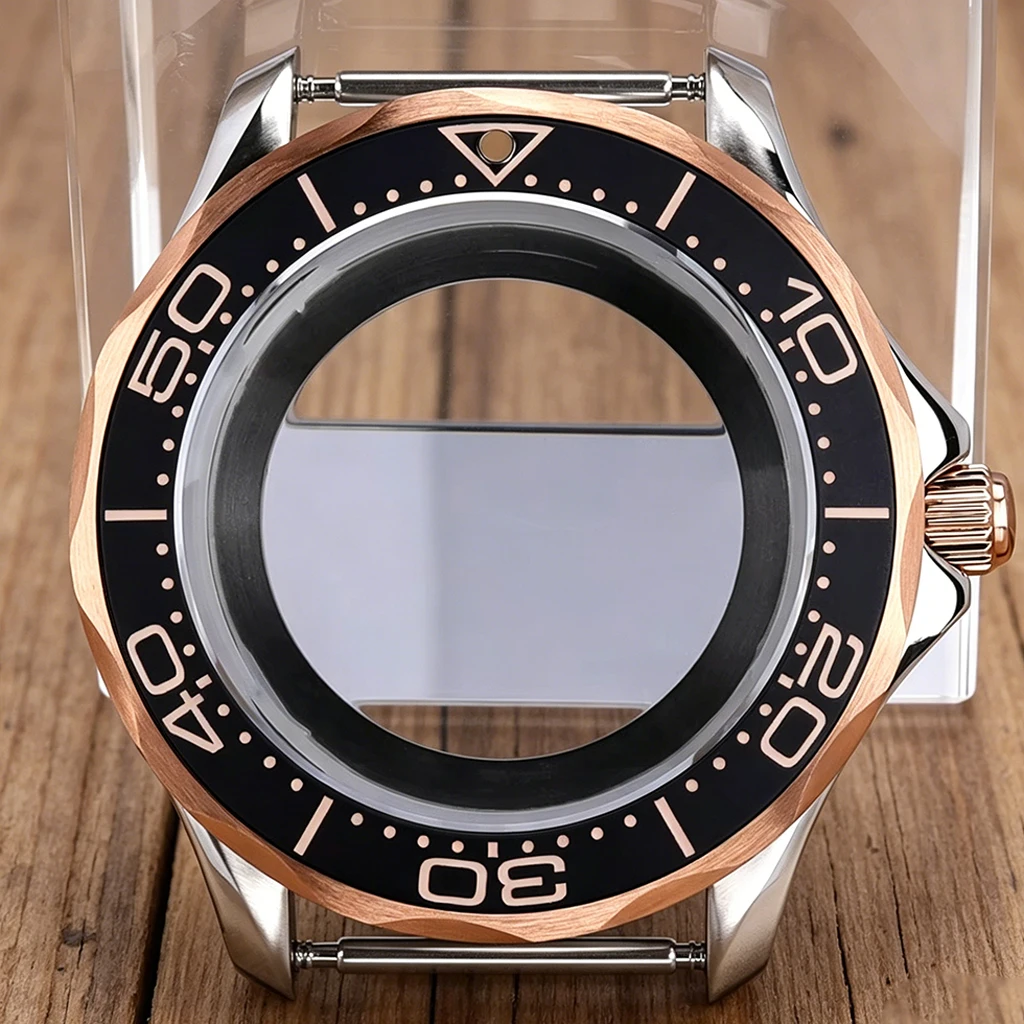 Silvery Rose Gold 41MM Diver Watch Case Sapphire Glass Transparent Back For Mod Seamaster 300 NH34 NH35/36 Movt 316L Steel Parts
Silvery Rose Gold 41MM Diver Watch Case Sapphire Glass Transparent Back For Mod Seamaster 300 NH34 NH35/36 Movt 316L Steel Parts