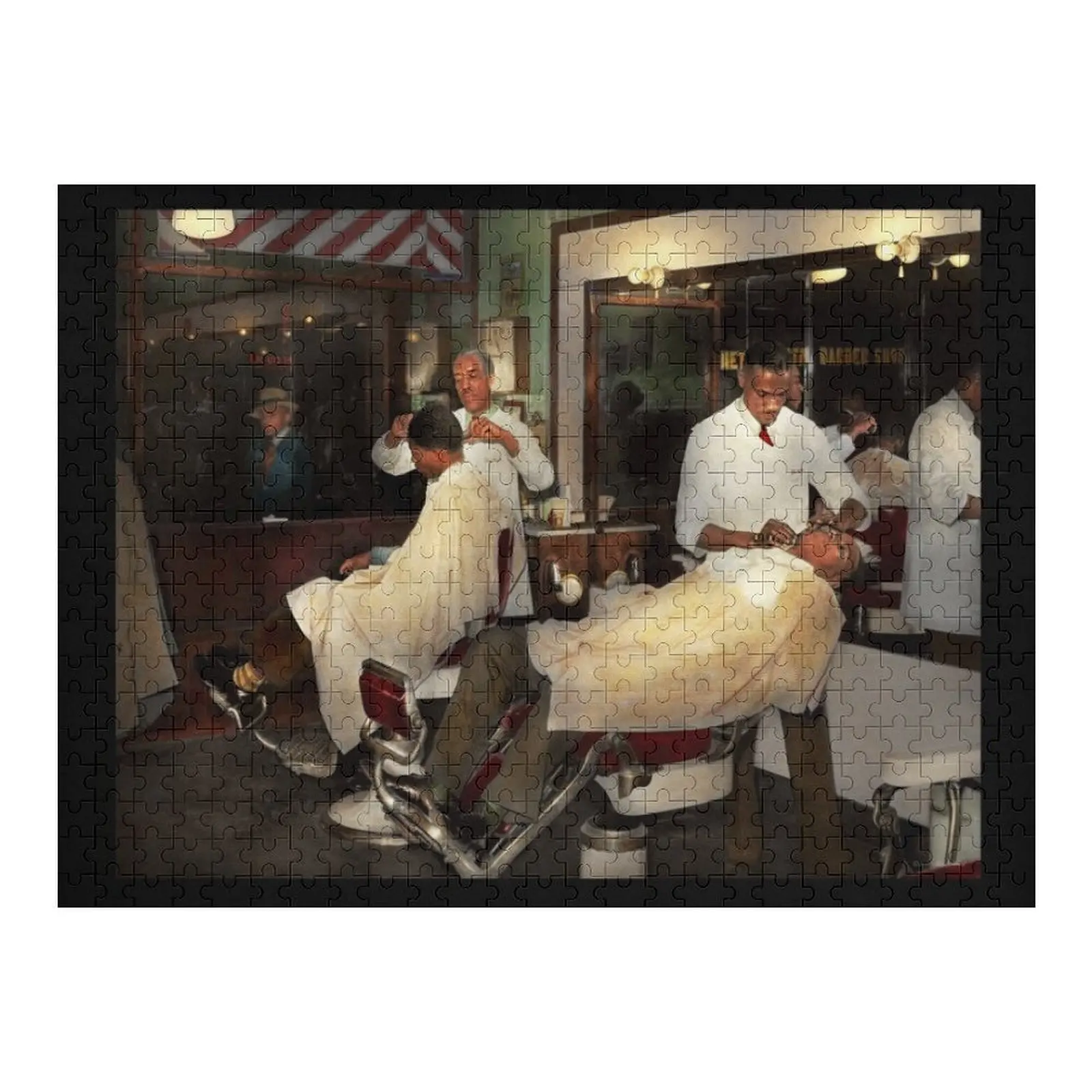 Barber - A time honored tradition 1941 Jigsaw Puzzle Jigsaw For Kids Wooden Boxes Puzzle
Barber - A time honored tradition 1941 Jigsaw Puzzle Jigsaw For Kids Wooden Boxes Puzzle
