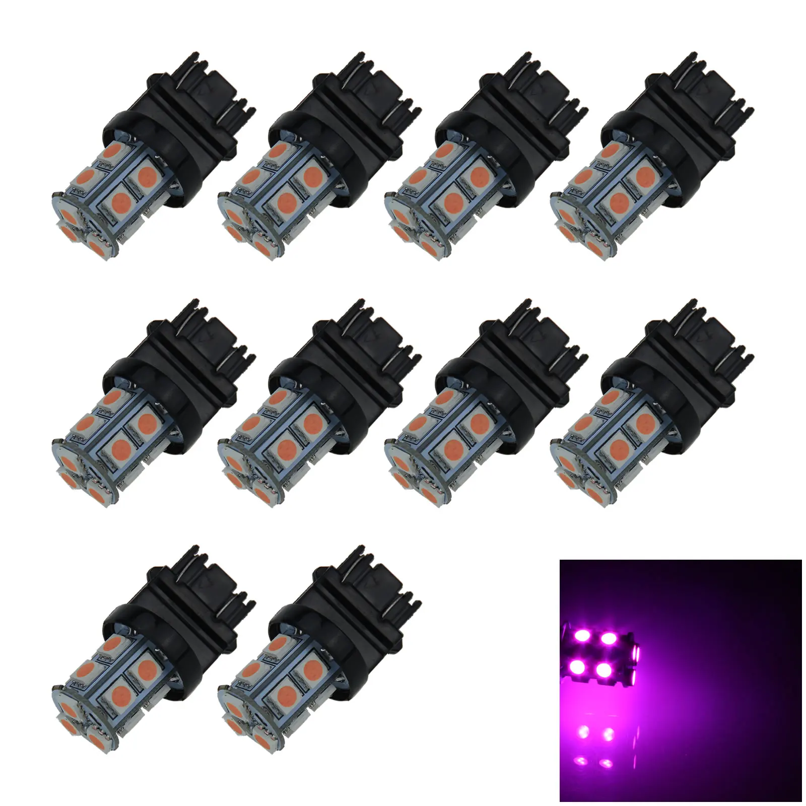 10x розовый RV 3157 Тормозная лампа задняя фара 13 излучателей 5050 SMD светодиодный WU2.5x16q 3357 фонарь
10x розовый RV 3157 Тормозная лампа задняя фара 13 излучателей 5050 SMD светодиодный WU2.5x16q 3357 фонарь