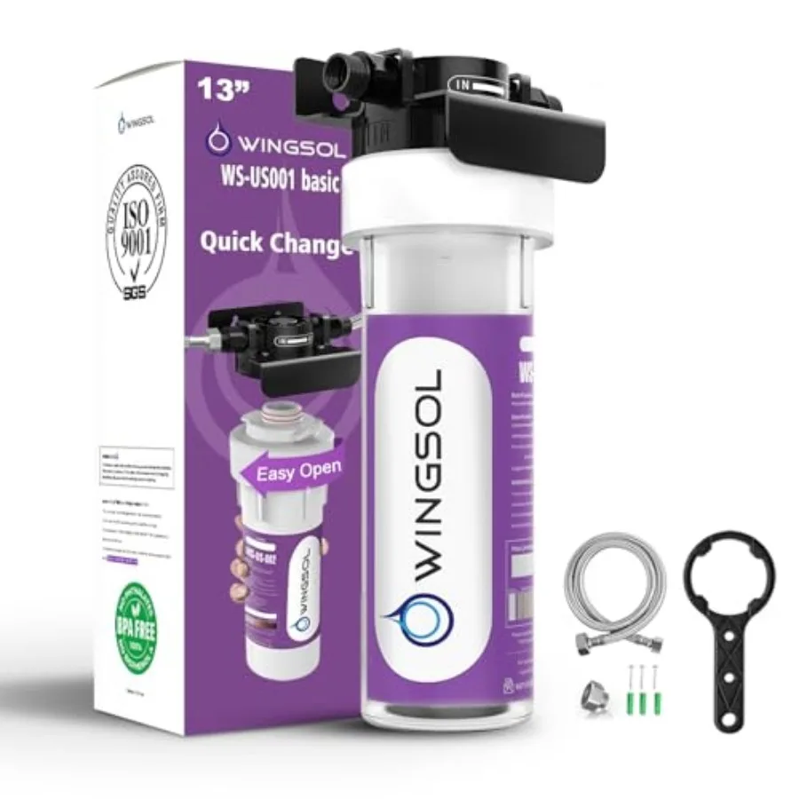 Water Filter for Sink Faucet, Reduce Chlorine/PFAS/PFOA/PFOS/Odor/Sediment, NSF/ANSI 42and53 Improve Taste, EZ Change Life Indi
Water Filter for Sink Faucet, Reduce Chlorine/PFAS/PFOA/PFOS/Odor/Sediment, NSF/ANSI 42and53 Improve Taste, EZ Change Life Indi