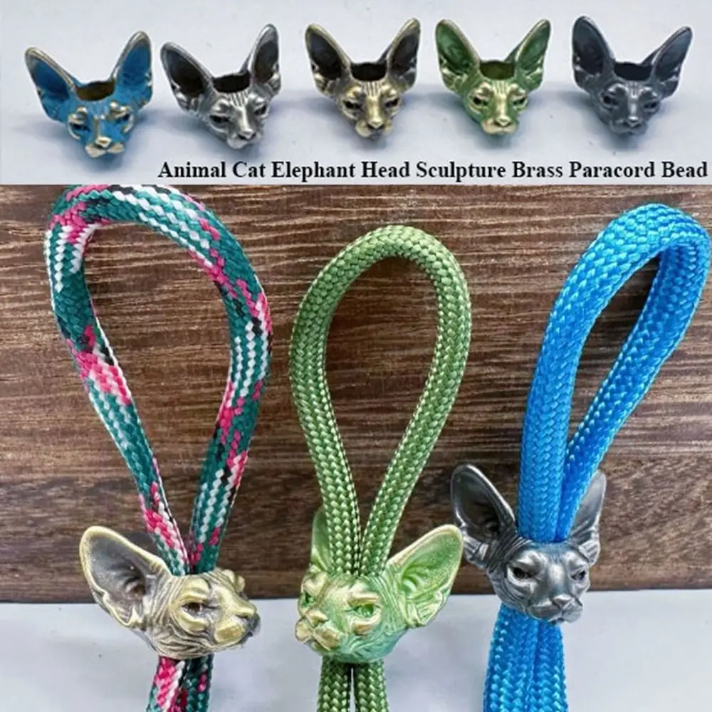 New Handmade Sculpture Brass Bead Charms DIY Jewelry Accessories Cat Elephant Head Animal Paracord Bead EDC Outdoor Tool
New Handmade Sculpture Brass Bead Charms DIY Jewelry Accessories Cat Elephant Head Animal Paracord Bead EDC Outdoor Tool
