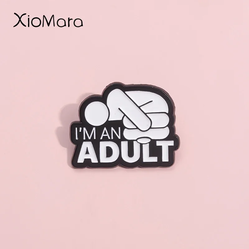 I'M An Adult Enamel Pins Psychological Health Awareness Brooches Lapel Badges Punk Jewelry Gift For Introverted Anxiety Friends
I'M An Adult Enamel Pins Psychological Health Awareness Brooches Lapel Badges Punk Jewelry Gift For Introverted Anxiety Friends