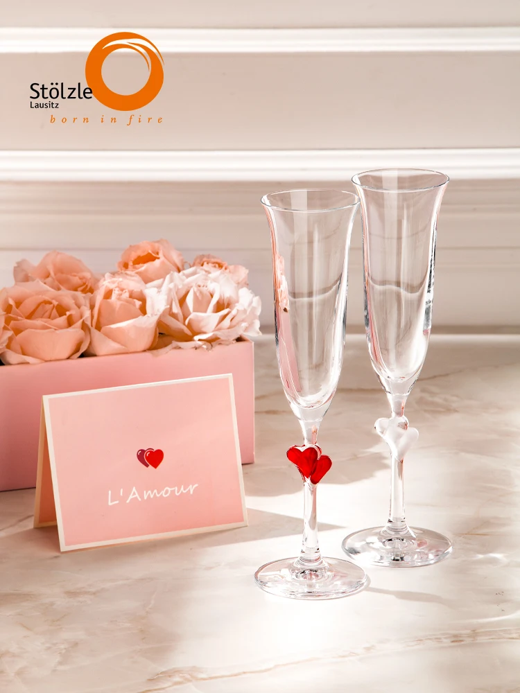 Stolzle Crystal Tulip Champagne Glasses Couple Luxury Gift Box Wedding Present Light Weight Elegant Double Set Wine Cups
Stolzle Crystal Tulip Champagne Glasses Couple Luxury Gift Box Wedding Present Light Weight Elegant Double Set Wine Cups