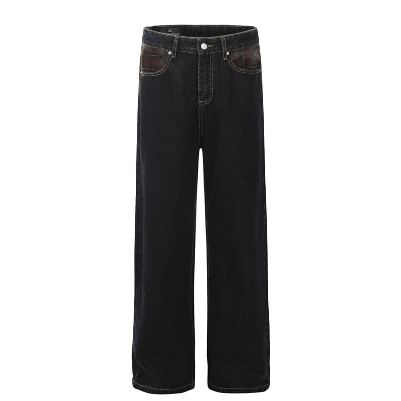 Джинсы GXFortune с клетчатыми вставками, свободные, прямые, с оригинальным красным краем, длинные брюки, американский стиль, средняя высота талии
Джинсы GXFortune с клетчатыми вставками, свободные, прямые, с оригинальным красным краем, длинные брюки, американский стиль, средняя высота талии