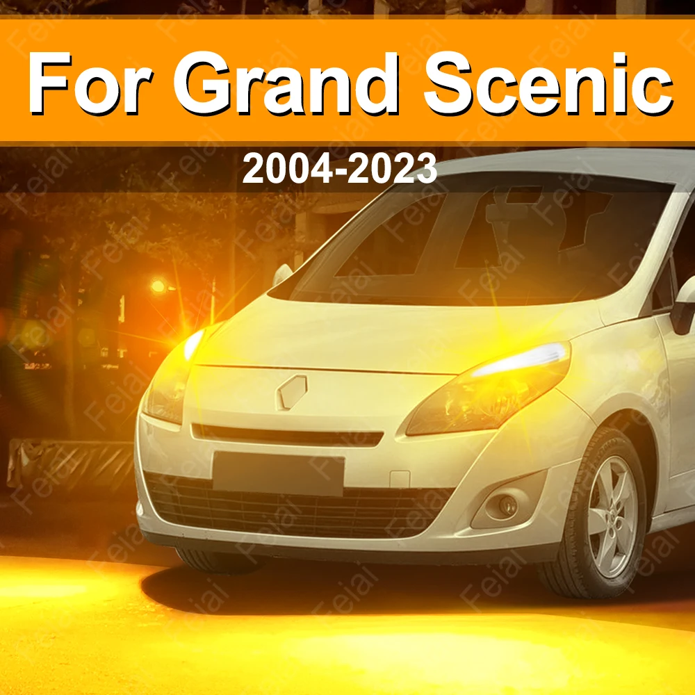 Car Turn Signal LED Light For Renault Grand Scenic 2 3 4 Accessories LED Indicator Bulb Amber 2004-2023 2012 2013 2014 2015
Car Turn Signal LED Light For Renault Grand Scenic 2 3 4 Accessories LED Indicator Bulb Amber 2004-2023 2012 2013 2014 2015