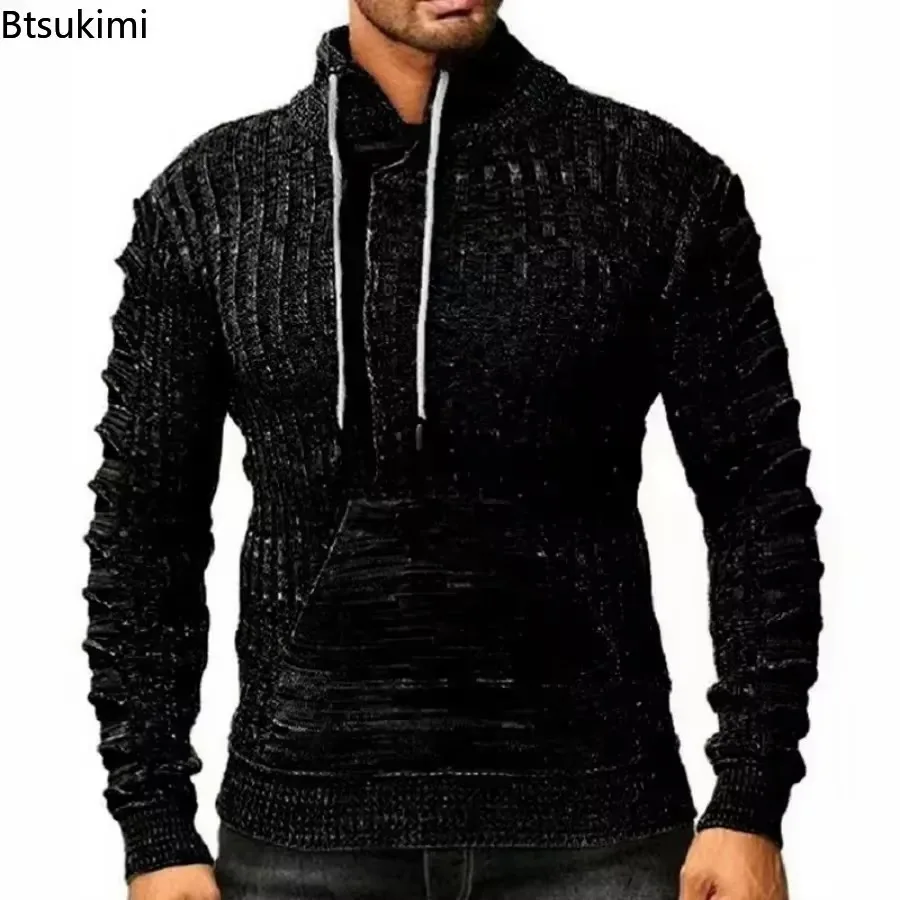2025 Autumn Winter Men's Hooded Sweaters Warm Slim High Neck Sweater Long-sleeved Shirt Male Knitwear Mens Clothes Tops S-4XL
2025 Autumn Winter Men's Hooded Sweaters Warm Slim High Neck Sweater Long-sleeved Shirt Male Knitwear Mens Clothes Tops S-4XL