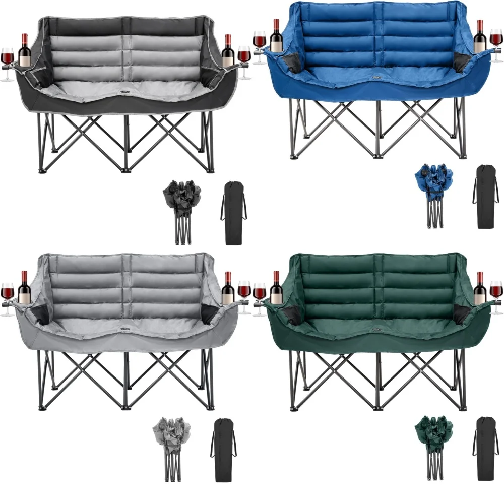 camping chairFolding Camping Chair for 2 People Extra Large Portable Loveseat with Full Padding Heavy Duty 550 Lbs Capacity
camping chairFolding Camping Chair for 2 People Extra Large Portable Loveseat with Full Padding Heavy Duty 550 Lbs Capacity